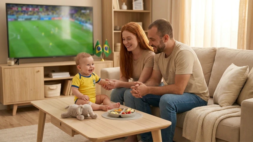 Copa do Mundo com Bebê: Como Manter a Rotina da Família Sem Estresse